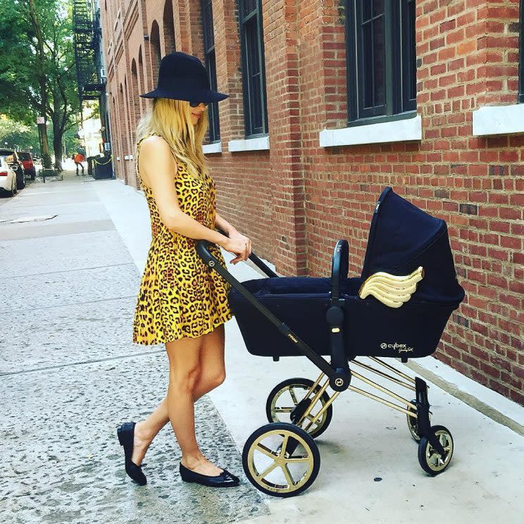 <p>La socialité tuvo a su hija Lily Grace Victoria el 8 de julio. Instagram</p>