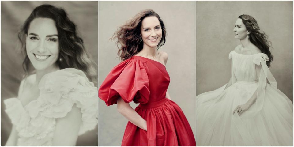 Portraits show Britain's Catherine, Duchess of Cambridge, who celebrates her 40th birthday on January 9, in Kew Gardens, London, Britain, taken in November 2021.