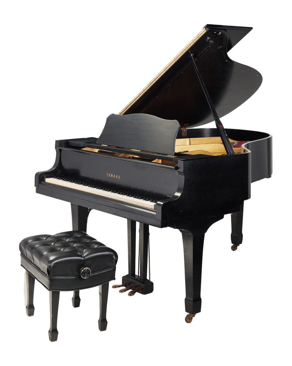 Christine McVie’s Yamaha C3 ‘Songbird’ baby grand piano, will also be on sale (Julien’s Auctions/PA)