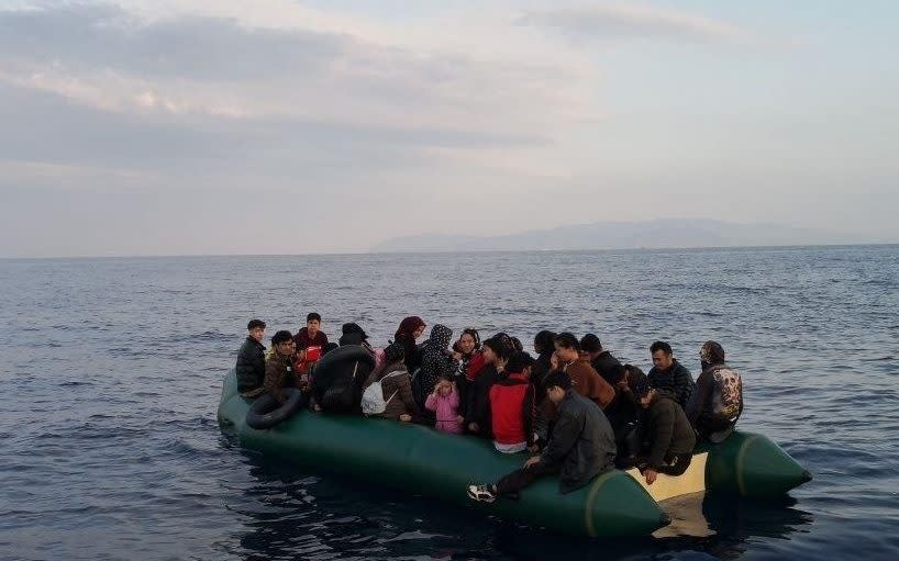 Migrants say they were put on punctured and sinking inflatable rafts without motors