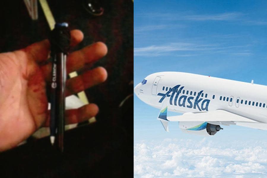 Acusan a hombre por atacar con arma casera a pasajero en pleno vuelo de Alaska Airlines