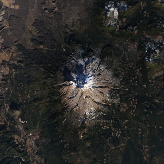 The Southern, Eastern and Western Slopes of Mt. Shasta were almost bare in January.