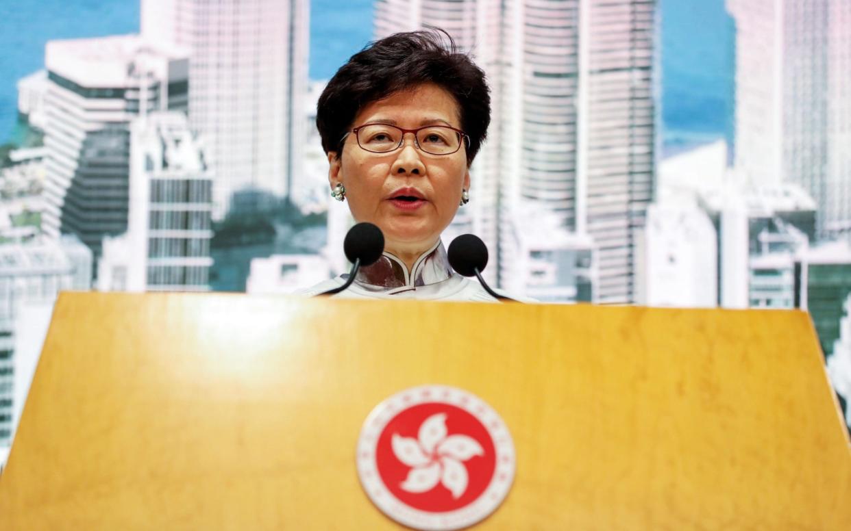 Hong Kong leader Carrie Lam announced the indefinite postponement of the controversial bill - REX