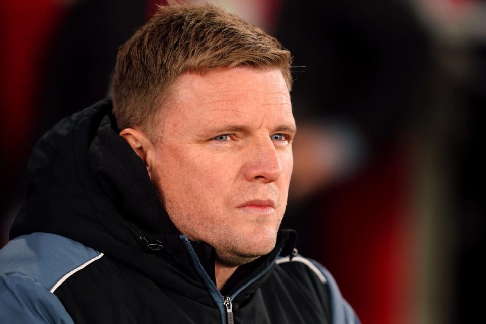 Eddie Howe has guided Newcastle to the brink of the Carabao Cup final (Zac Goodwin/PA) (PA Wire)