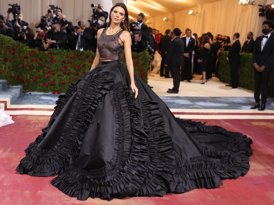 Kendall Jenner attends the Met Gala in New York City on May 2, 2022.