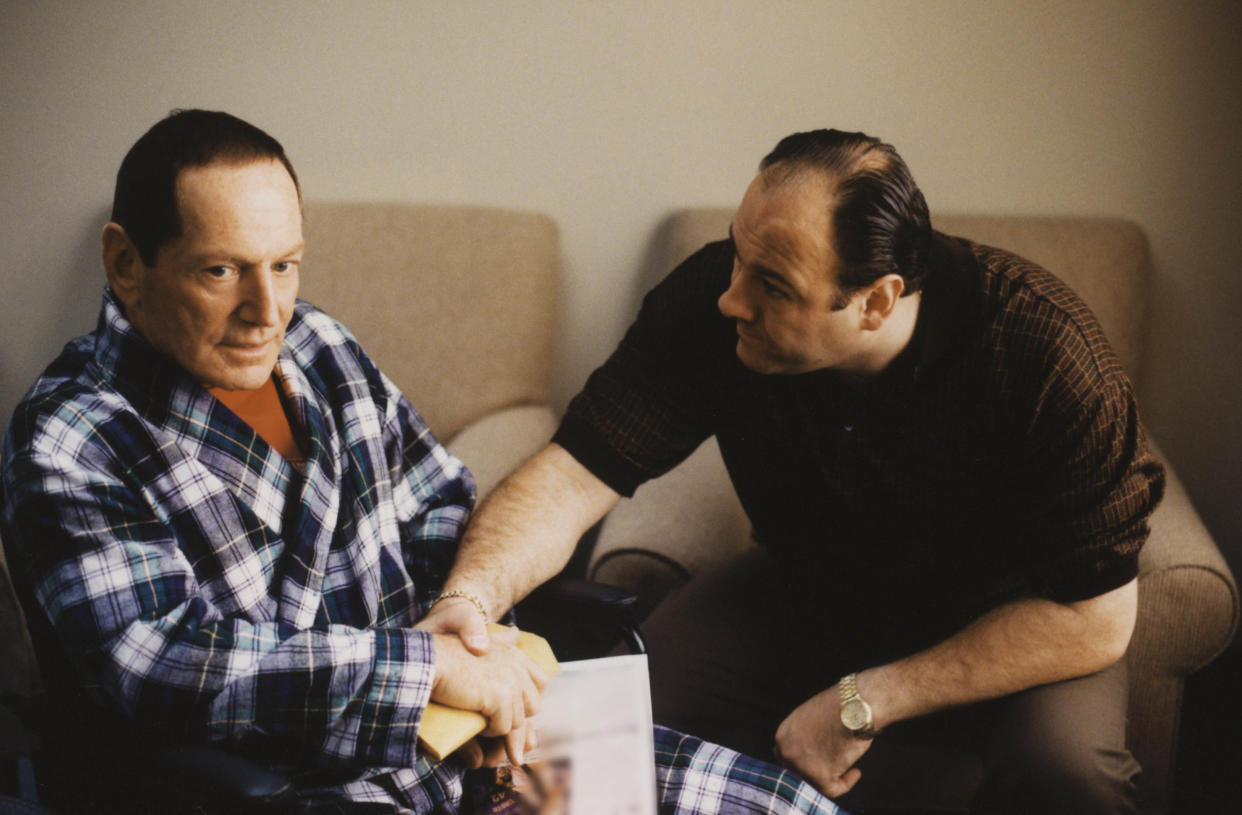 Paul Herman (L) with James Gandolfini in The Sopranos (HBO/Sky Atlantic)