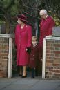 <p>Queen Elizabeth II and a young Prince William at the royal Easter service at St. George's Chapel in Windsor on March 26, 1989.</p>