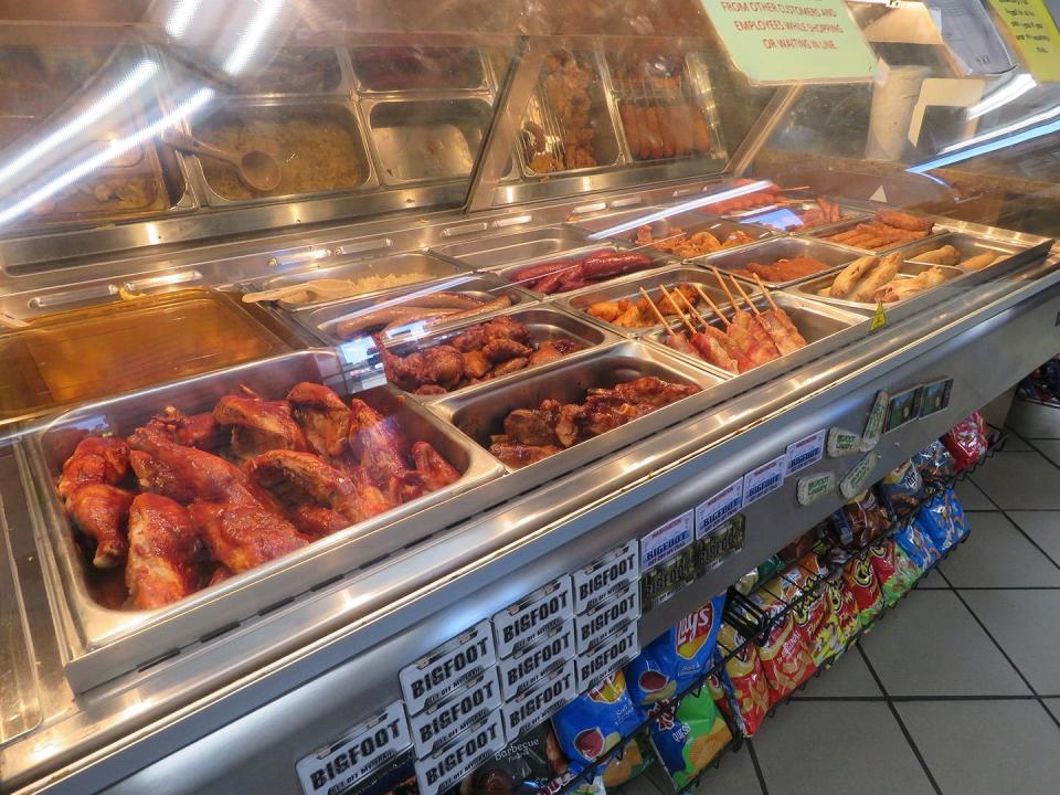 With a 24-hour take-out deli, travelers on the road between Portland, Ore., and Seattle can get a great bite to eat at any hour at Gee Cee's Truck Stop in Toledo, Wash.