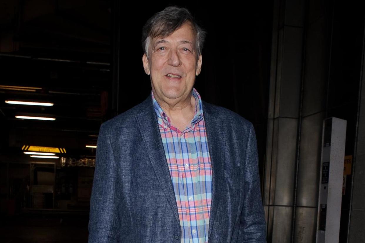 Stephen Fry seen leaving BBC TV Studios after appearing on "The One Show" on August 09, 2019 in London, England: Getty Images