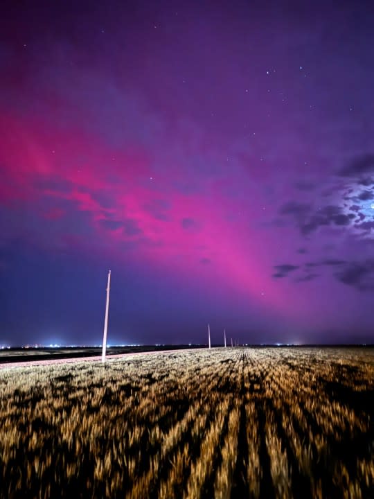Northern lights in Sublette on May 10, 2024 (Courtesy: Rusty Sherwood)