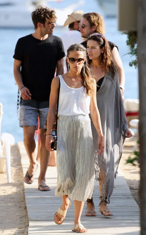 Alicia Vikander in Ibiza