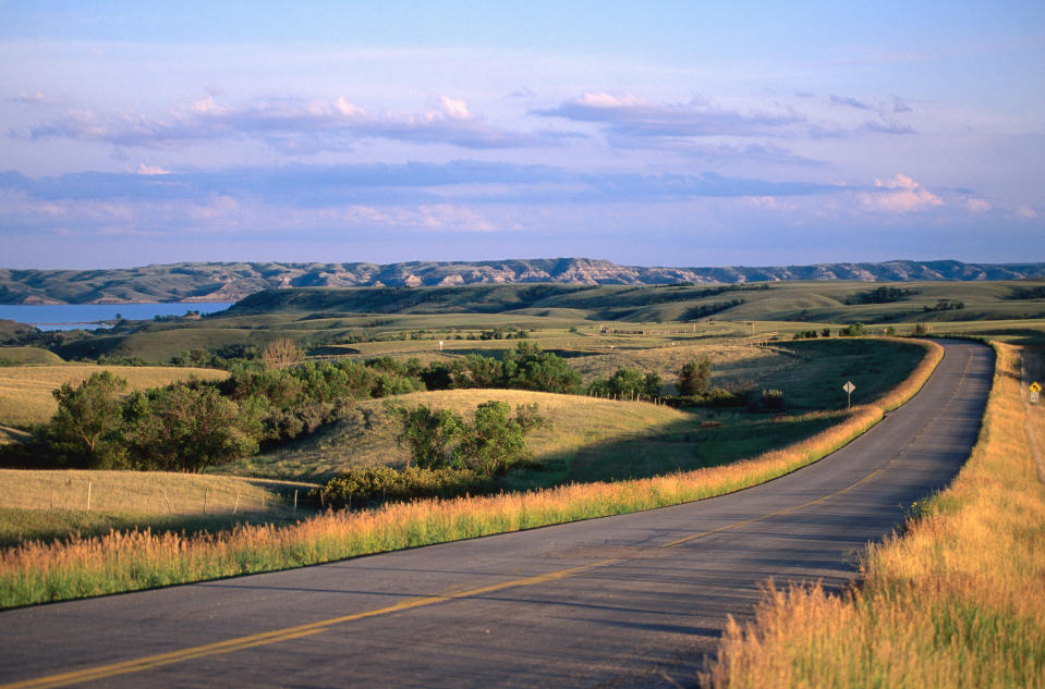 Lake Sakakawea landscape in Bismarck, North Dakota