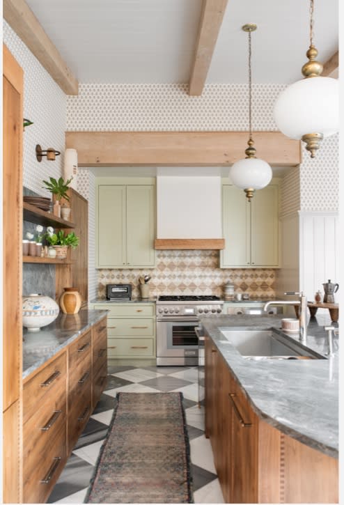 20. Layer kitchen floors with rugs