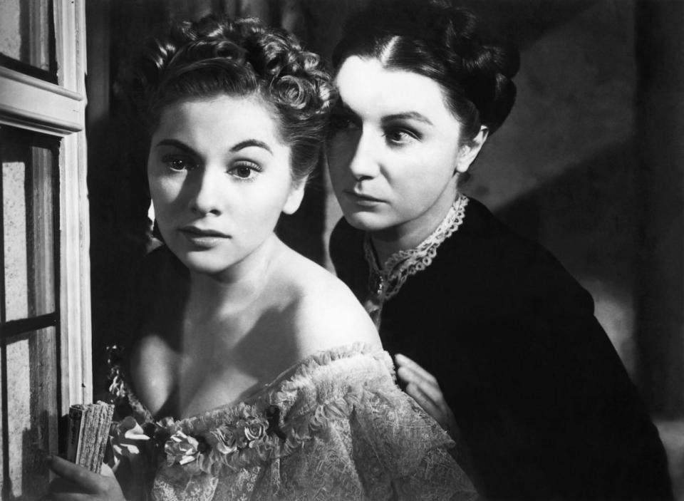 PHOTO: Joan Fontaine and Australian Judith Anderson appear in a scene from the 1940 film 'Rebecca.' (Sunset Boulevard/Corbis via Getty Images, FILE)