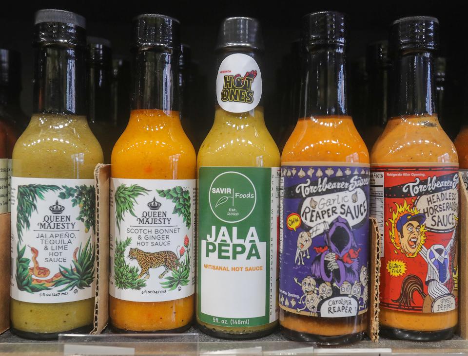 Jala Pepa is one of the top-selling hot sauces among 400 available at Heather's Heat and Flavor in Hudson.