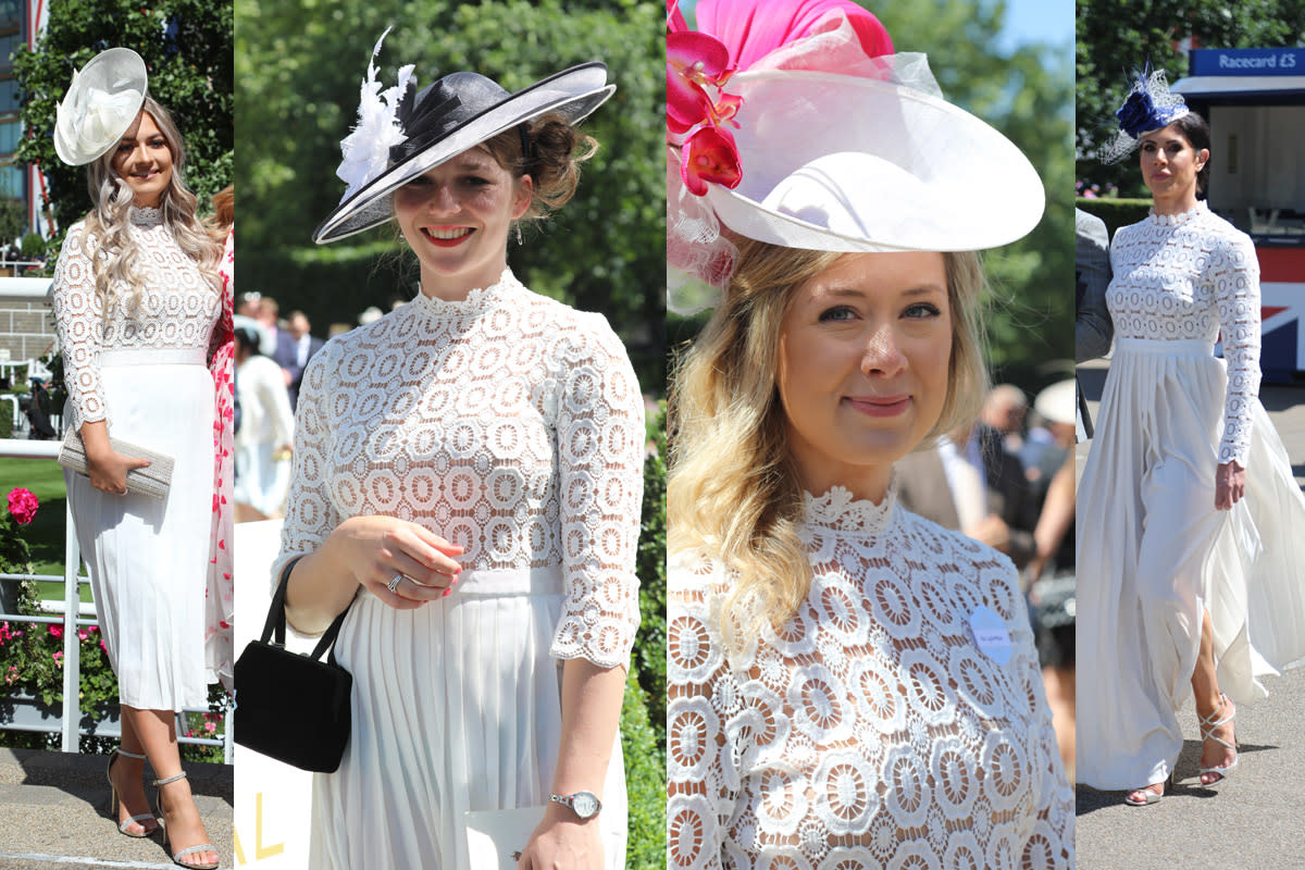 Gleich mehrere Besucherinnen kamen in einem Kleid, das bereits Herzogin Kate trug, zum diesjährigen Royal Ascot. (Bilder: Wenn)