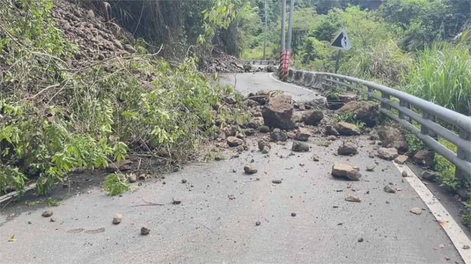 週末大雨！花蓮赤科山土石崩落　產業道路封閉...遊客暫勿上山