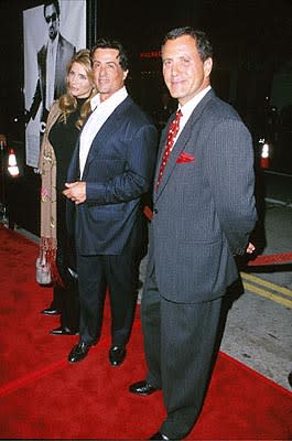 Jennifer Flavin , Sylvester Stallone and Frank Stallone at the Mann's Bruin Theater premiere of Warner Brothers' Get Carter