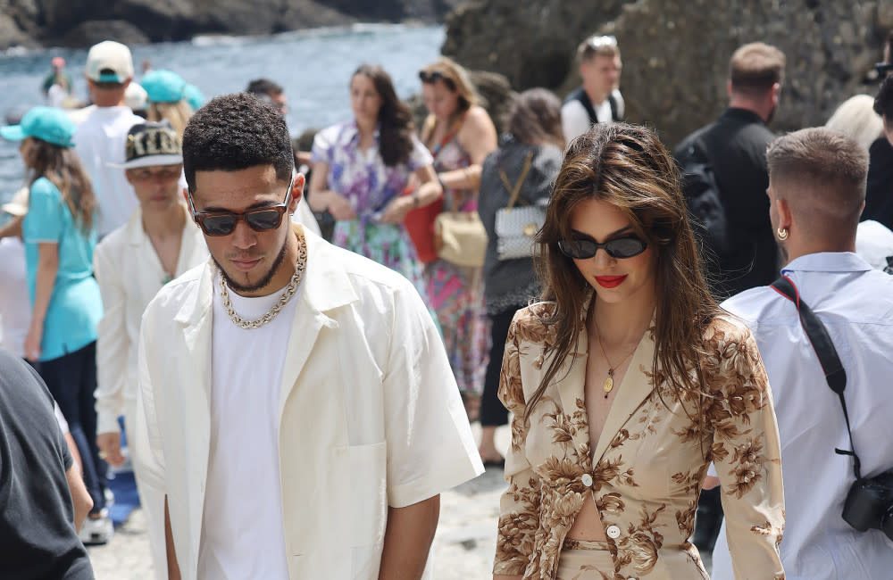 Devin Booker and Kendall Jenner -  Portofino May 2022 - Getty