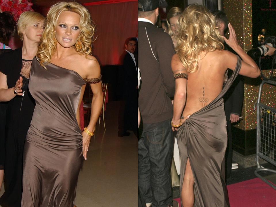 Pamela Anderson at 2005 the launch party in Las Vegas.