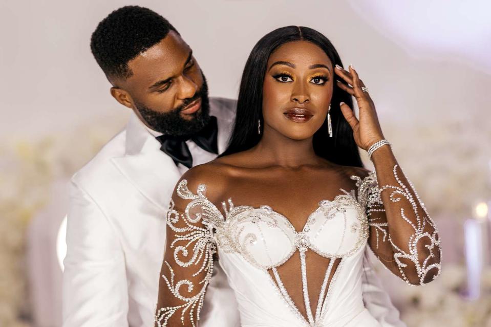 <p>Stanley Babb/StanloPhotography</p> Chiney Ogwumike and Raphael Akpejiori marry in Houston