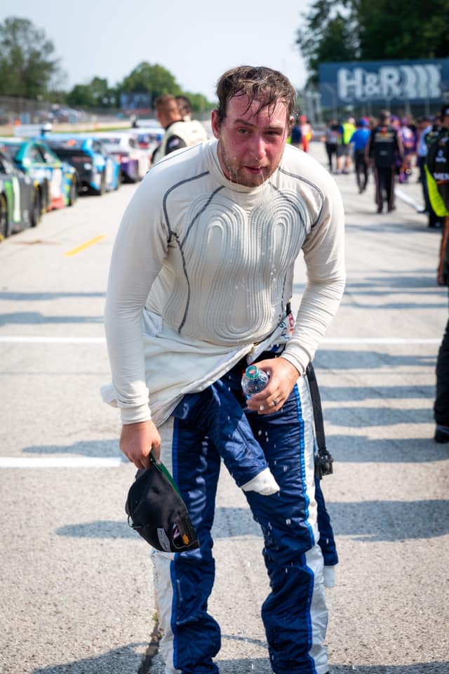 Chase Briscoe takes a well-deserved dousing of water to cool off after last year's NASCAR Cup Series race at Road America. Briscoe finished sixth.