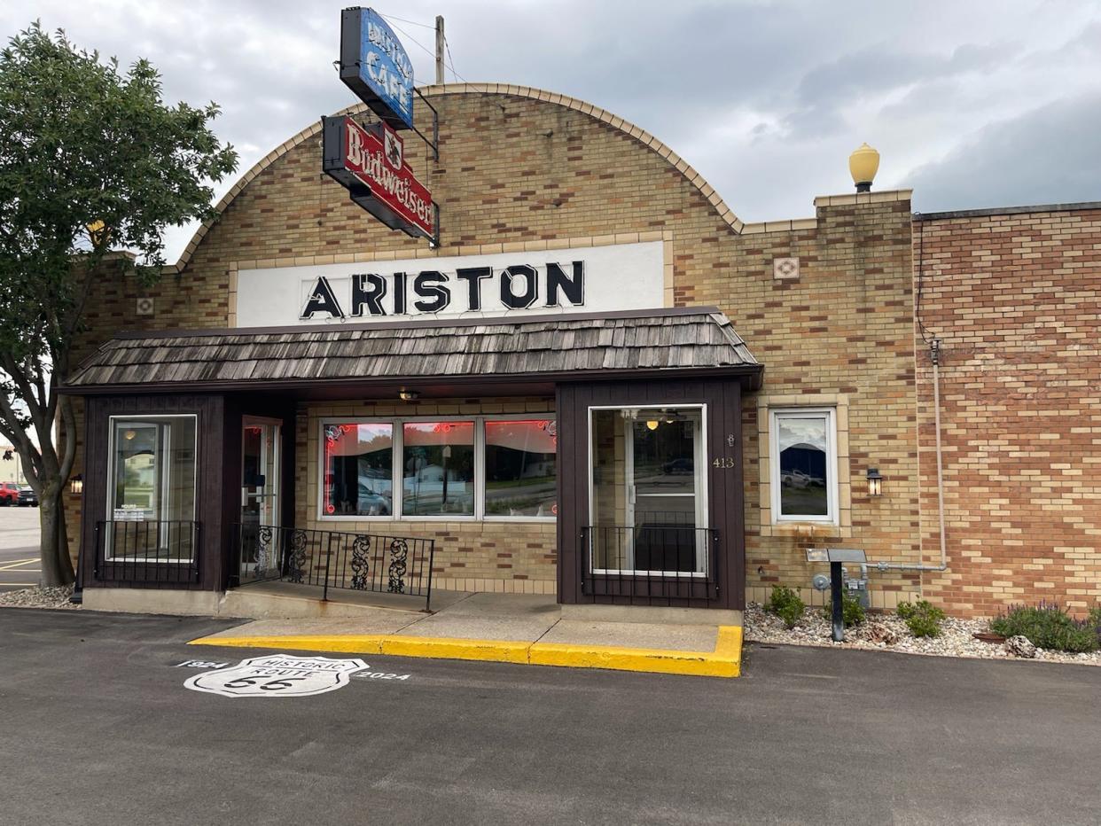 The outside of the Ariston Cafe is seen in this undated photo in Litchfield.