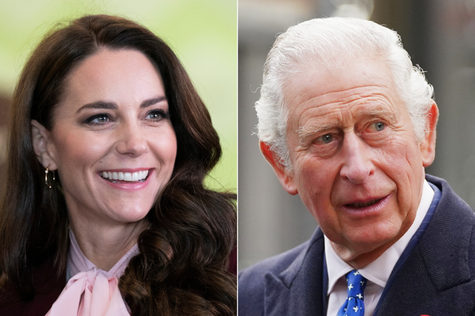 King Charles has shown publicly support to Kate Middleton after her cancer diagnosis (Getty)