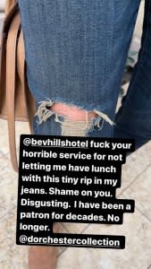 Caitlyn Jenner Slams Beverly Hills Hotel for Denying Her Service Because of a Tiny Rip in Her Jeans