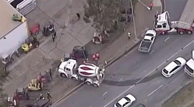 The crash has prompted calls for safety upgrades at the intersection. Source: 7 News