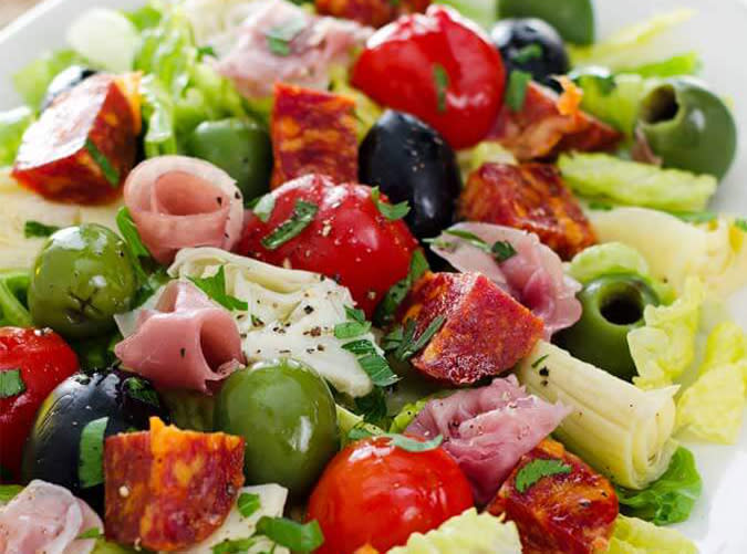 Antipasto Salad with Easy Italian Dressing