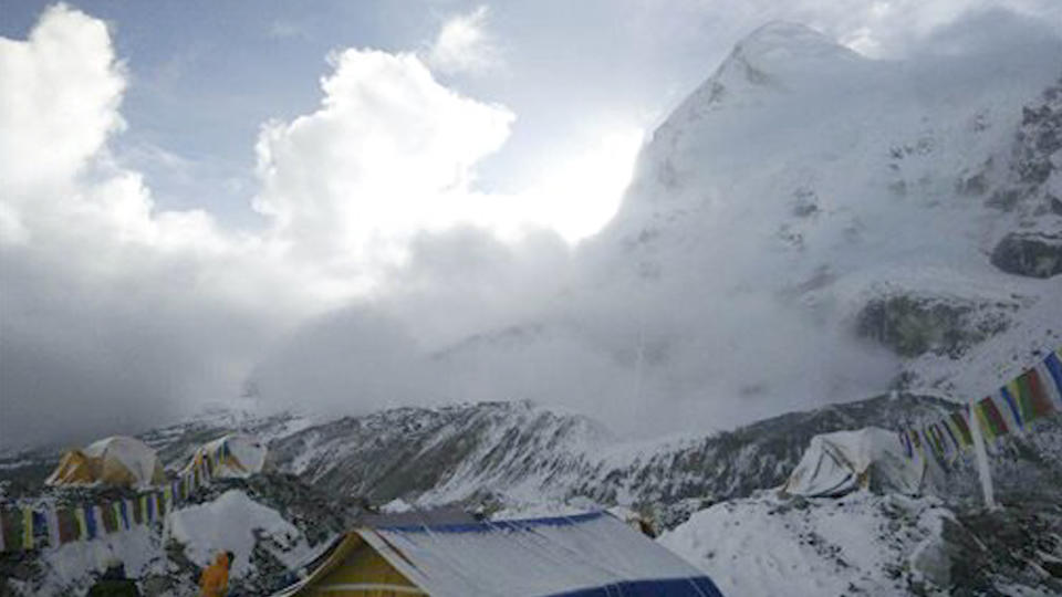 Eight climbers have died on Nepal’s Mount Gurja after their camp was devastated by a violent snowstorm.