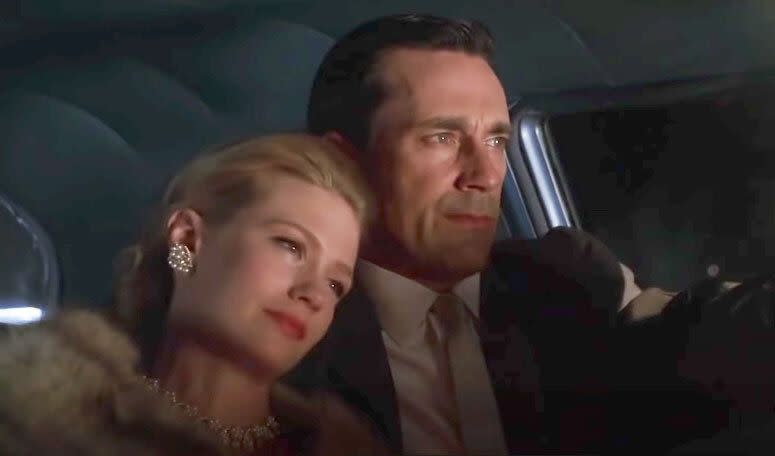 26) Betty and Don Draper from 'Mad Men'