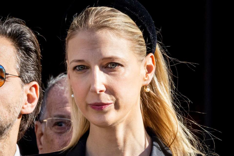 <p>Patrick van Katwijk/Getty</p> Lady Gabriella Windsor at the funeral of King Constantine of Greece on Jan. 16, 2023 in Athens, Greece.