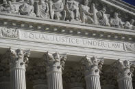 FILE - In this Nov. 4, 2020 file photo, the Supreme Court is seen in Washington. (AP Photo/J. Scott Applewhite, File)