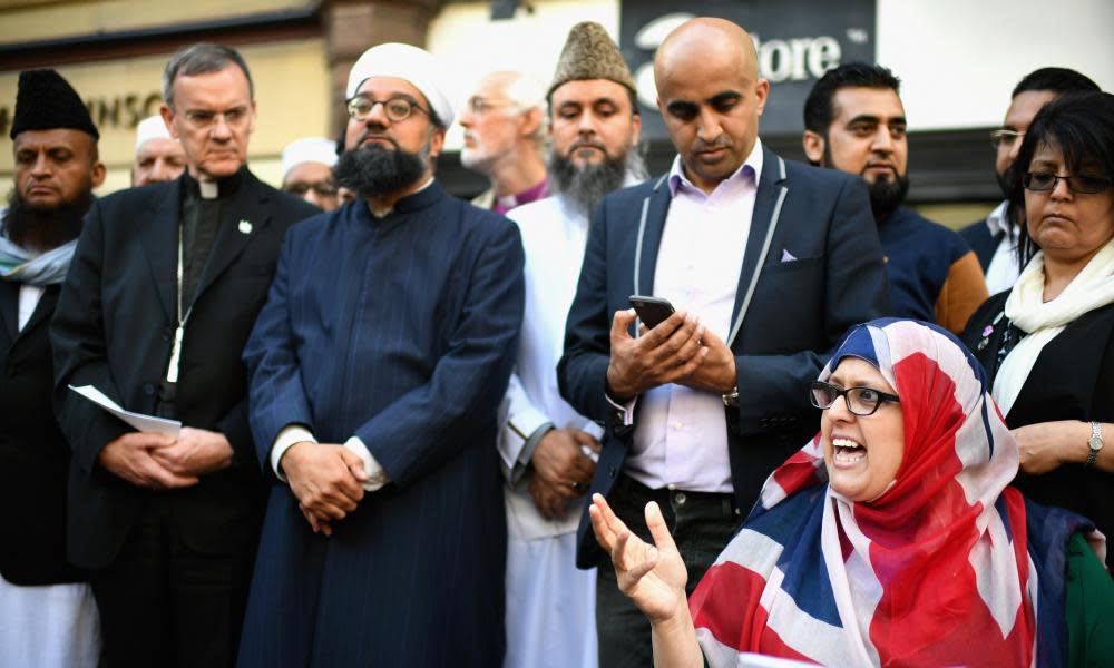 Religious leaders hold a vigil for victims of the Manchester Arena terrorist attack.