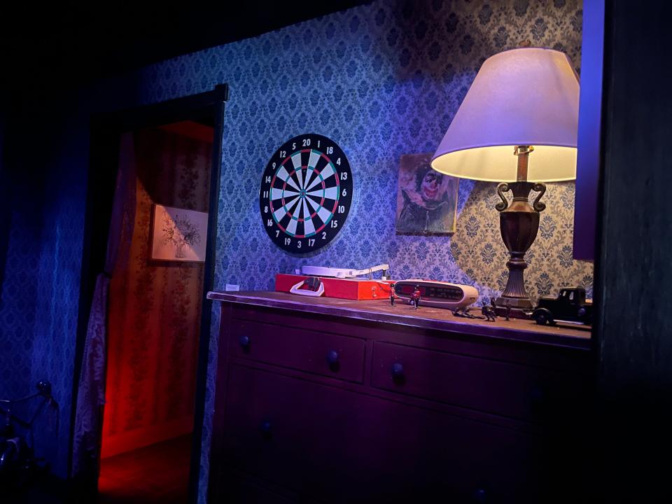interior shot of the halloween haunted house at orlando halloween horror nights