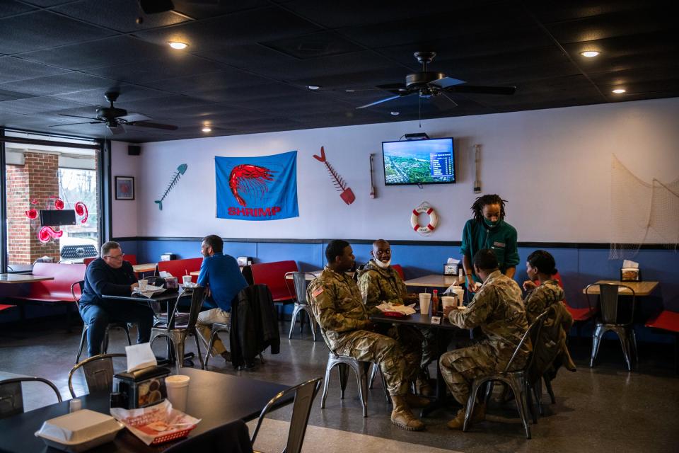 The Low Country Shrimper restaurant in Mauldin during lunchtime, Friday, Jan 15, 2021.