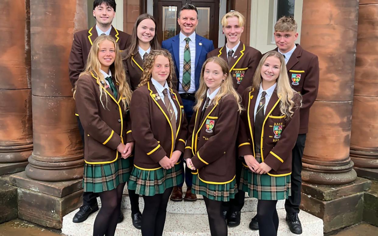 Jordanhill School in Glasgow is known for its brown blazers, which cost up to £135