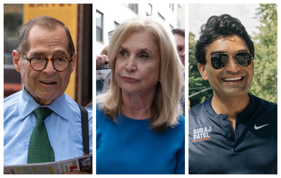 Reps. Jerry Nadler and Carolyn Maloney and Suraj Patel.  / Credit: David Dee Delgado/Getty Images, Spencer Platt/Getty Images, Washington Post/Getty Images