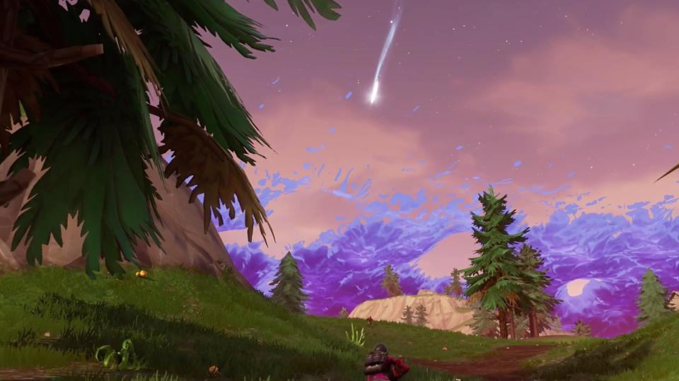 Fortnite, comet, shooting star, meteor