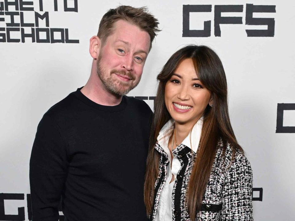 <p>Michael Kovac/Getty</p> Macaulay Culkin and Brenda Song attend the 2023 GFS Fall Benefit on October 12, 2023 in Santa Monica, California.