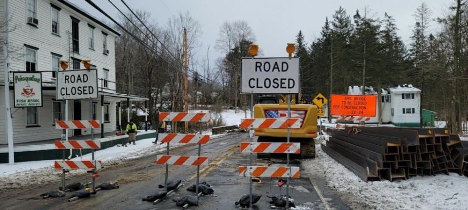 A closure went into effect Monday, Jan. 22, 2024, for part of Route 715 in Chestnuthill Township for a bridge replacement. At left is the Pohoqualine Fish Association at the corner of Hypsie Gap Road and Route 715.