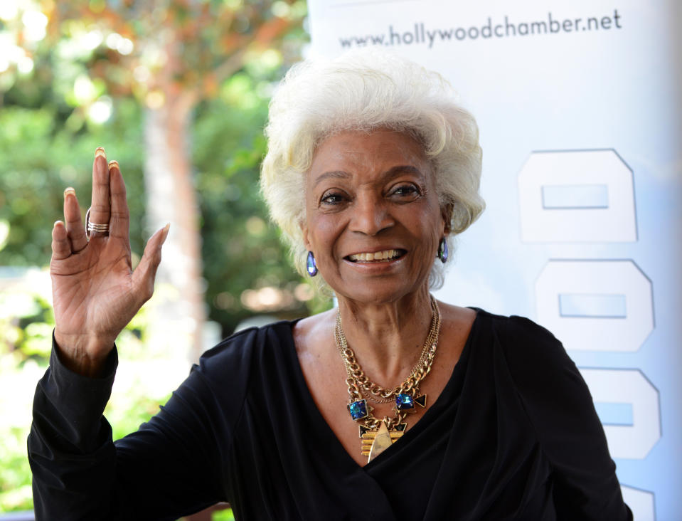 Actress/honoree Nichelle Nichols at the 2016 Heroes of Hollywood Awards Luncheon, May 11, 2016, in Hollywood. (Photo: Albert L. Ortega/Getty Images)