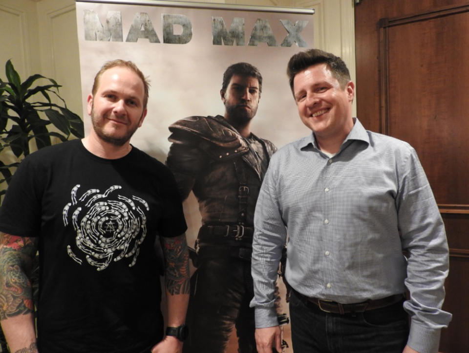 Christofer Sundberg of Avalanche Studios and Peter Wyse of Warner Bros.