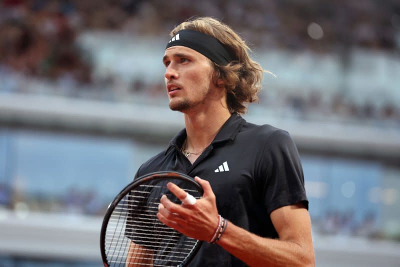 Alexander Zverev (pictured) of Germany beat American Chris Eubanks in the Round of 32 at the 2024 Miami Open on Monday in Miami Gardens, Fla. File Photo by Maya Vidon-White/UPI