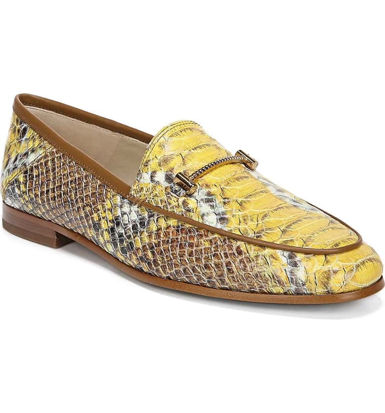 Sam Edelman Lior Loafer in yellow multi leather