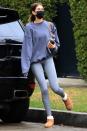 <p>Kaia Gerber goes casual on Sunday while out in West Hollywood.</p>