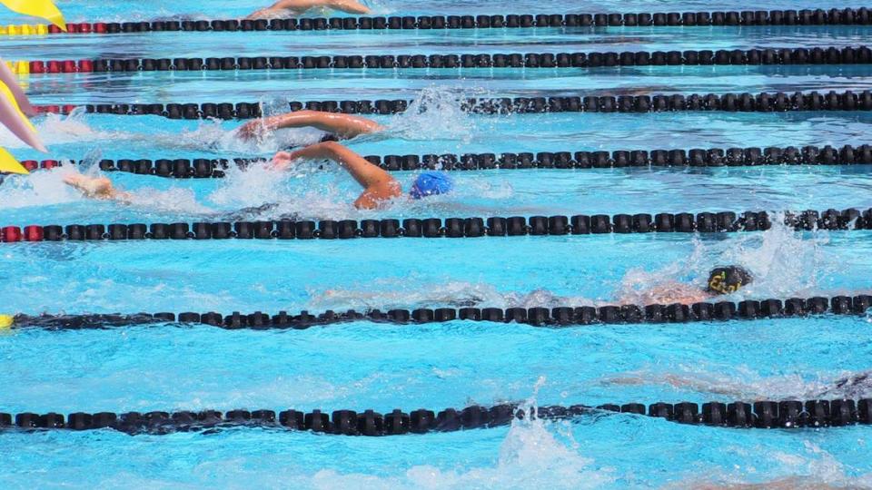 The Central Section Division I swimming championships at the Clovis West Aquatics Center on Saturday, May 6, 2023.