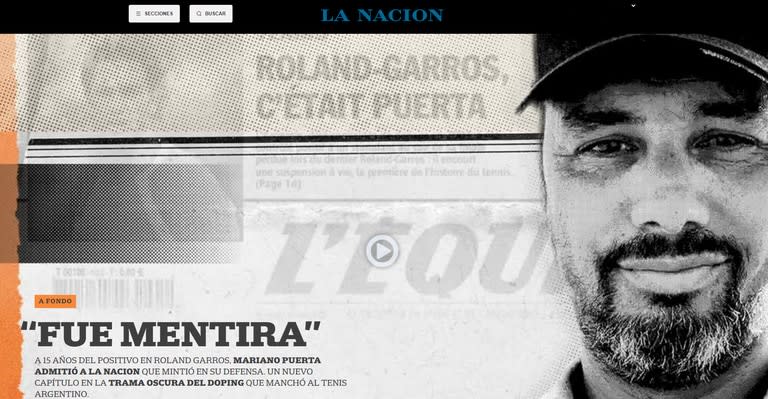 “Fue mentira”. A 15 años del doping, Mariano Puerta admitió a LA NACION que su defensa fue falsa. Un trabajo de Sebastián Torok y equipos de visual, fotografía y video de LA NACION